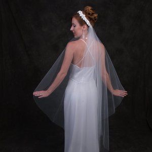 Beach wedding veil